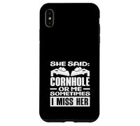 Elle a Dit Cornhole ou Moi, Son Joueur de Cornhole me Manque Coque pour iPhone XS Max