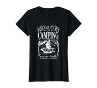 Elle a Dit Que c'était Moi ou Le Camping T-Shirt Graphique avec Valeur, Femme, Noir, M