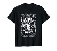 Elle a Dit Que c'était Moi ou Le Camping T-Shirt Graphique avec Valeur, Homme, Noir, M