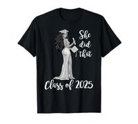 Elle a obtenu la graduation de la promotion de 2025 chez les femmes afro-africaines T-Shirt