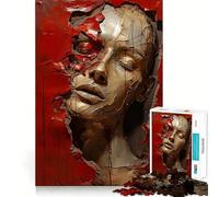 Elle a sculpté dans Le Mur Puzzle de 1000 pièces pour Adolescents, Jeu Intelligent, Moment de Partage, Assemblage d'image, œuvre d'art 50x75cm