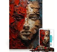 Elle a sculpté dans Le Mur Puzzle de 1000 pièces pour Adultes Jeu de réflexion et de Partage Découpe de précision Exposition Artistique 50x75cm