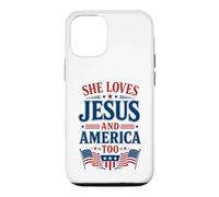 Elle Aime Jésus et l'Amérique Aussi. 4 Juillet, États-Unis Coque pour iPhone 12/12 Pro