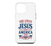 Elle Aime Jésus et l'Amérique Aussi. 4 Juillet, États-Unis Coque pour iPhone 12 Pro Max