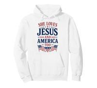 Elle Aime Jésus et l'Amérique Aussi. 4 Juillet, États-Unis Sweat à Capuche