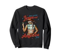 Elle aime Jésus et l'Amérique trop Western Vibes Sweatshirt