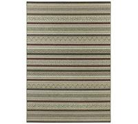 Elle Decor Rodez Tapis à Tissage Plat pour l'intérieur et l'extérieur 80 x 150 cm Vert Terre