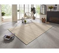 ELLE Decoration Arras Tapis d'intérieur et d'extérieur, Aspect Fait Main, Design Moderne tissé à Plat, résistant aux intempéries, pour terrasse, Balcon, Salon, Cuisine, Bureau et Chambre à Coucher,