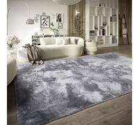 ELLE Decoration Calida Tapis de Salon à Poils Longs, Moelleux, Couleur Unie, Doux, Facile d'entretien, pour Salon, Salle à Manger, Chambre à Coucher, Chambre d'enfant, argenté, 80 x 150 cm