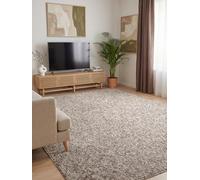 Elle Decoration Rocco Tapis tissé plat, lavable en machine, aspect laine, durable et durable, moderne, look scandinave, pour salon, salle à manger, chambre à coucher, couloir, taupe, multicolore 160 x
