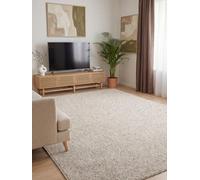 Elle Decoration Rocco Tapis tissé plat, lavable en machine, aspect laine, durable et durable, moderne, look scandinave, pour salon, salle à manger, chambre à coucher, couloir, crème, multicolore, 80 x