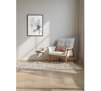 ELLE Decoration Tapis Design Onyx - Tapis de Salon Moderne à Poils Courts - Motif géométrique - Doux, Glamour, Effet Brillant - pour Salon, Chambre à Coucher, Couloir - Gris crème, 80 x 240 cm
