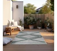 Elle Decoration Tapis réversible pour l'intérieur et l'extérieur - Résistant aux intempéries et imperméable - Motif Moderne à Losanges - Motif géométrique - Tapis d'extérieur pour Jardin, Balcon,