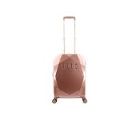 ELLE Diamond Valises à Main /Bagage/ Trolley 56.5 cm (Small) 8 Roues Or rose