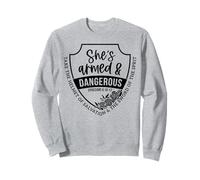Elle est armée et dangereuse Prends Le Casque du Salut Sweatshirt
