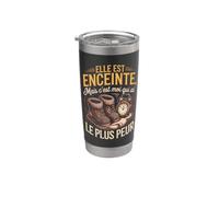 Elle Est Enceinte Mais Cest Moi Qui Ai Le Plus Peur Gobelet isotherme en acier inoxydable double paroi