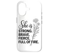 Elle est Forte, courageuse et Pleine de feu Coque pour iPhone 17