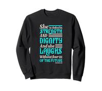 Elle est habillée de force et de dignité et elle rit avec Sweatshirt