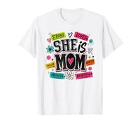 Elle est Maman Forte, aimée et Belle Affirmation T-Shirt
