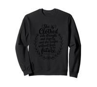 Elle Est Revêtue De Force Et Dignité Sweatshirt