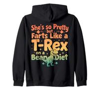 Elle est si Jolie mais pète comme Un T-Rex sur Un régime de Haricots Sweat à Capuche