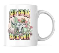 Elle Est Un Peu Folle Mug Drôle Tasse Pratiques Tasses À Thé Pour Cuisine L'École Cacao 330Ml