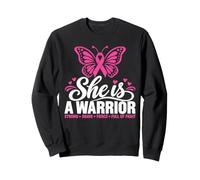 Elle est Une guerrière courageuse, Forte, Rose, Sensibilisation au Cancer du Sein Sweatshirt
