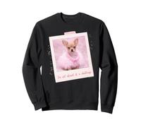 Elle I'm Not Afraid of A Challenge Bruiser Pink Outfit Photo Sweatshirt
