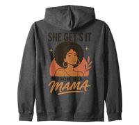 Elle l'obtient de sa Maman, Femme Afro, mère et Fille Sweat à Capuche
