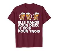 Elle Mange pour 2 Enceinte Drôle Grossesse Femme Cadeau T-Shirt