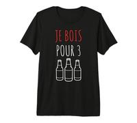 Elle Mange pour Deux Je Bois pour Trois Annonce Grossesse T-Shirt Haut de Gamme