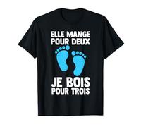 elle mange pour deux, je bois pour trois grand-père T-Shirt
