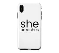 Elle prêche Le ministère des Femmes pasteurs et des Femmes prédicatrices Coque pour iPhone XS Max