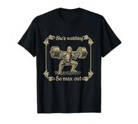 Elle Regarde, Alors Donne Tout - Design de Gym Humor T-Shirt