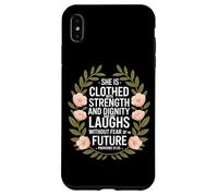 Elle Rit sans Crainte De l'avenir Chrétien Coque pour iPhone XS Max