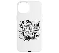 Elle s'est souvenue de Qui Elle était et l'univers a changé Coque pour iPhone 15 Plus