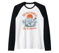 Elle Vend des Coquillages au Bord de la mer Beach Summer Ocean Vibes Manche Raglan