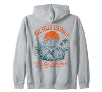 Elle Vend des Coquillages au Bord de la mer Beach Summer Ocean Vibes Sweat à Capuche