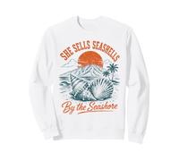 Elle Vend des Coquillages au Bord de la mer Beach Summer Ocean Vibes Sweatshirt