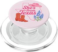 Elle Vient du Texas, Wildflower Bluebonnet Texas Love, Bottes PopSockets PopGrip pour MagSafe