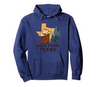Elle Vient du Texas, Wildflower Bluebonnet Texas Love Sweat à Capuche