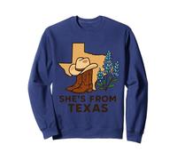 Elle Vient du Texas, Wildflower Bluebonnet Texas Love Sweatshirt