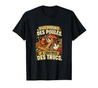 Elle Voulait des Poules Je Construis des Trucs T-Shirt Graphique avec Valeur