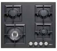 ELLECI PGSP60140WS Piano De Cuisson À Gaz 4 Feux 60 Cm Noir