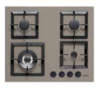 Elleci PGSP60143WS Table de Cuisson 60 CM 4 Feux Finition Granitech Taupe