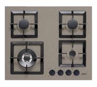 Elleci PGSP60143WS Table de Cuisson 60 CM 4 Feux Finition Granitech Taupe