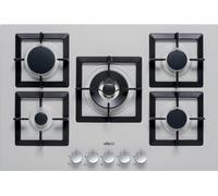 Elleci Plano 75 PMSP75179CS Table de Cuisson 5 Feux Metaltek 79 Gris Aluminium