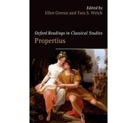 Ellen Greene Oxford Readings in Propertius (Poche)