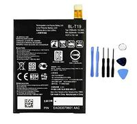 ELLENNE Batterie compatible avec LG BL-T19 pour Google Nexus 5X BLT19 Haute capacité 2700 mAh avec kit de démontage inclus