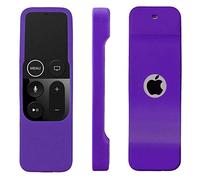 ELLENNE Coque en silicone de protection à télécommande Slim compatible pour Apple TV 4ème Gen. (Violet)